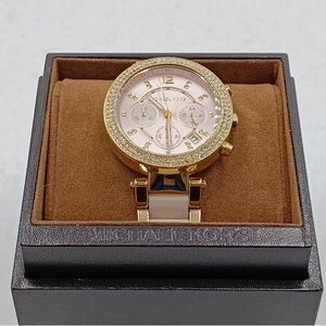 Michael Kors Gold and Pink Women's Watch